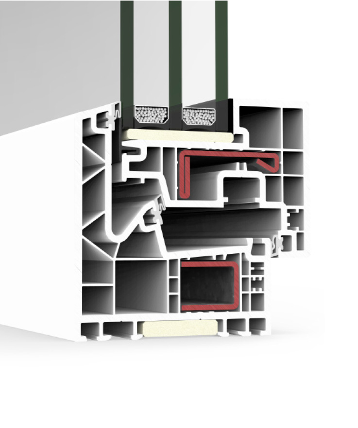 A 84 verdeckter Flügel Passivhaus