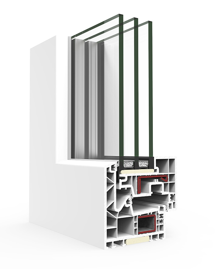 A 84 verdeckter Flügel Passivhaus