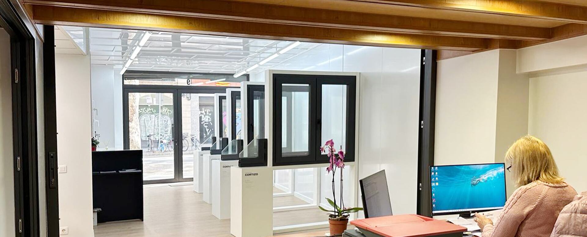 Exposición Cortizo Fenster en Copermo - Aluminium- und PVC-Fenster Cortizo