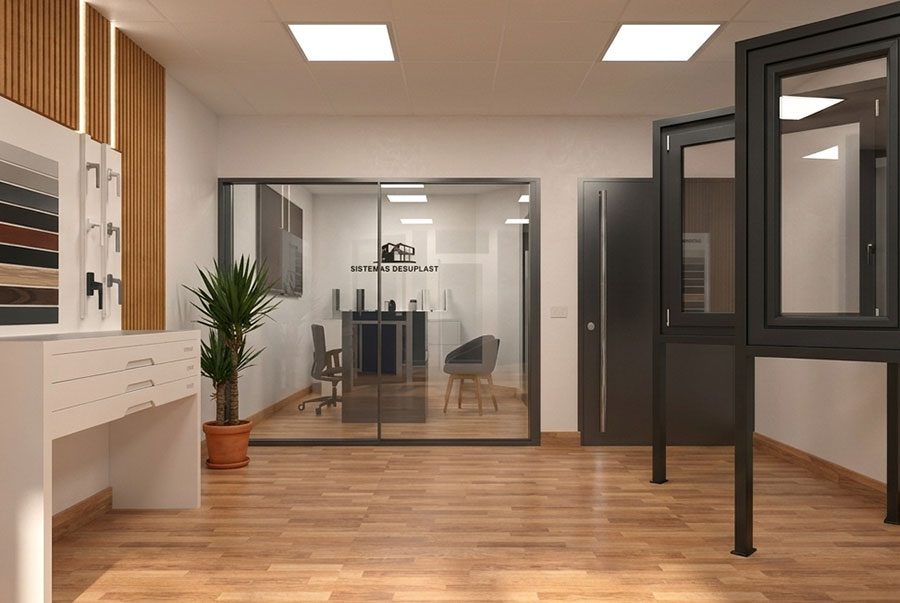 Showroom Dasuplast - ventanas de aluminio y PVC Cortizo