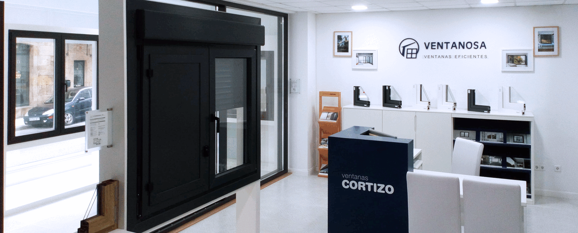 Exposición Okna Cortizo en Ventanosa - okna aluminiowe i PVC Cortizo